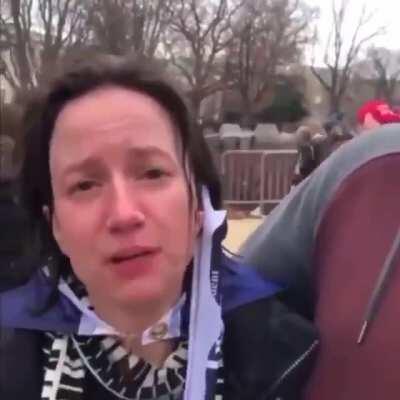 MAGA dumbfuck came for the rEvOlUtIoN and got maced while trying to storm the Capitol