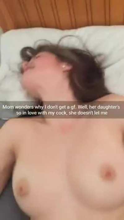 You can see the bliss on her face she has while getting fucked by her step brother