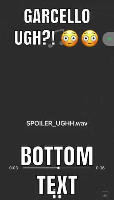 Omg Garcello saying ugh?!