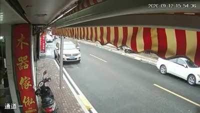 Didn’t check the mirror.