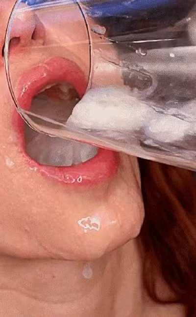 a delicious glass of protein.