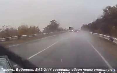 Russia: Lada driver hits truck and dies