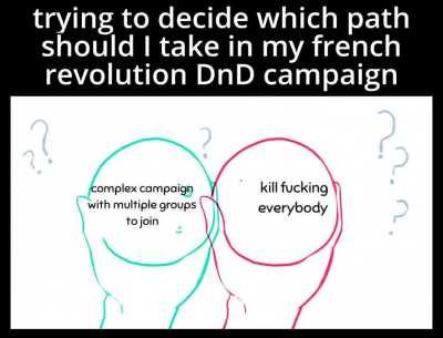 one is the path of righteousness and the other is the path that rules.