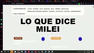 Como hay gente que esta diciendo que esto es falso, grabo mi pantalla rapidamente y lo muestro. Por esto Massa dijo que googleen, pago un link patrocinado para seguir con campaña de miedo