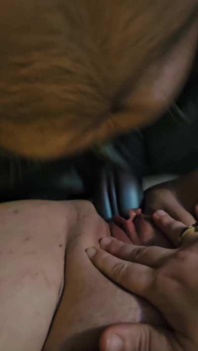 Orchie and daddy 🥵💦🫦 wishing i had a wet pussy to keep my mouth busy ~🩵V