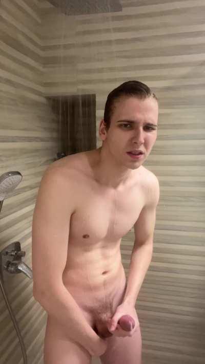 join me in the orgasmic shower and fuck my ass while i stroke my cock...