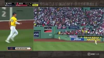 [Highlight] [Highlight] Jarren Duran with a nice basket catch