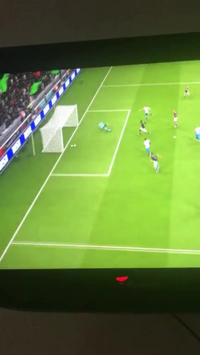 I have no words. Just lost a game in this way in the 92nd minute in champs because this apparently counted as a goal. Why?!