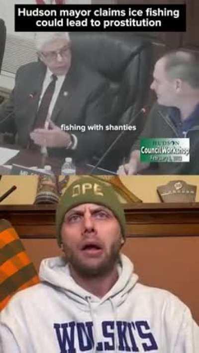 Ice fishing leads to prostitution....