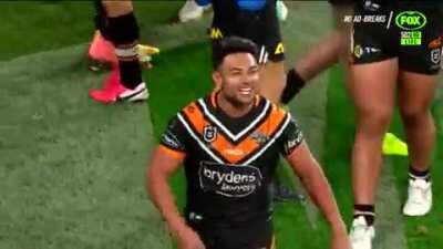 David Nofoaluma giving it to the Panthers