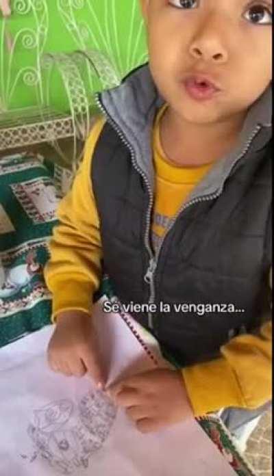 Young Paraguayan plans his revenge for the Triple Aliance War (Solano López reincarnated?)