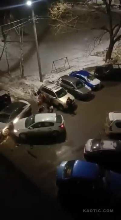 Cheating Man Ran Over and Beaten by Enraged Wife