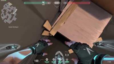 Not sure if this has been found before, but I found this Jett dash lineup and thought I'd share it.