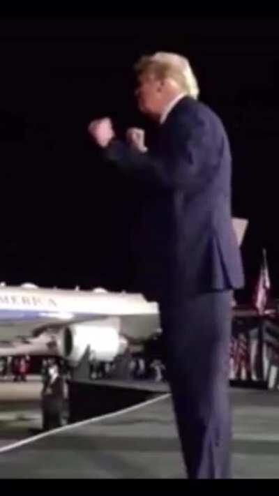 DONALD VIBING? 😳 Now we have no choice but to make him dictator😤