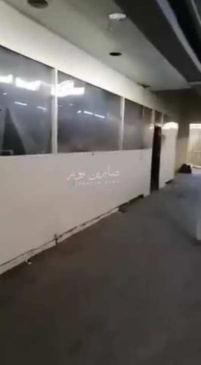 Scenes from inside the shrine of Sayyida Zainab peace be upon her, showing it being attacked by terrorist gangs