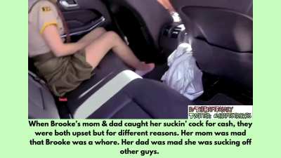 Mom & Dad Catch Brooke Whoring - Gets Punished (1/2)