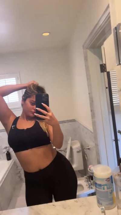 bathroom mirror dance