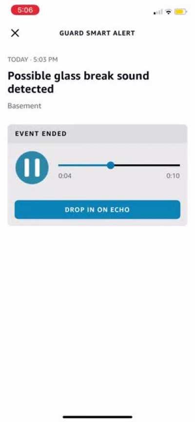 My wife set a security system up through our Alexas and me starting up the game triggered it.