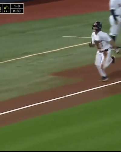How do you score this? Ole Miss runner scores from 1st on pickoff attempt…no errors.