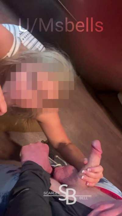 The beginning of my birthday gangbang 10 men gifted me their cocks