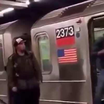 Man spits on dudes face