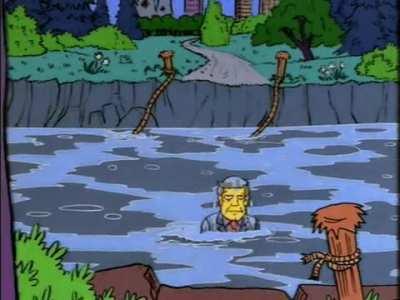 Taking a shortcut through the river like