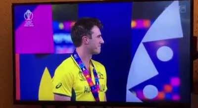 Indian PM handing over the WC trophy to Cummins