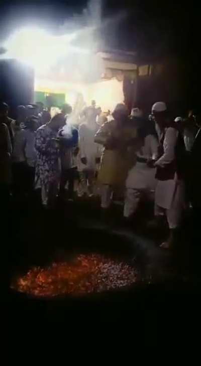 Playing with coal to prove your devotion to God