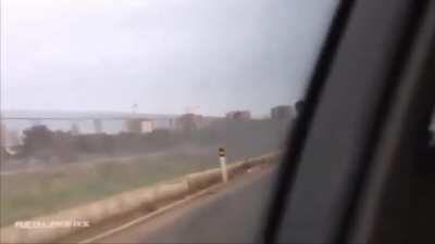 WCGW Speeding down a wet highway