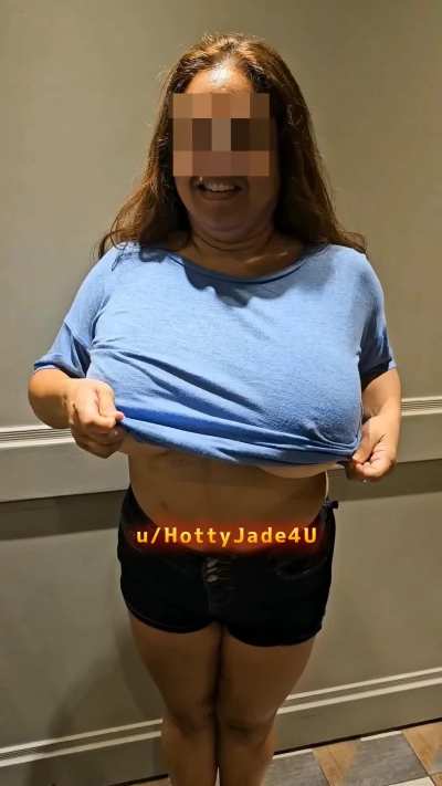 My big nips in an elevator