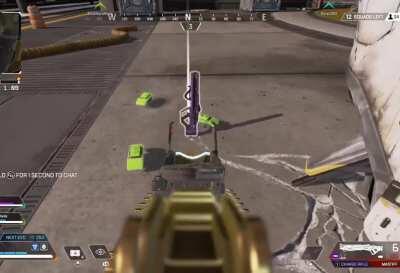 Teammate dropped a Havoc standing straight up.