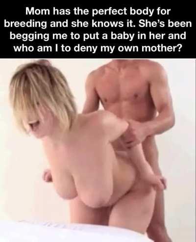 Good boys do what mommy wants.