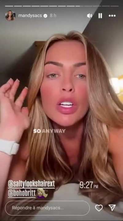 Mandy Rose admiring herself