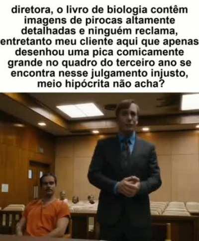 Acho que essa advertência é meio injusto não é?