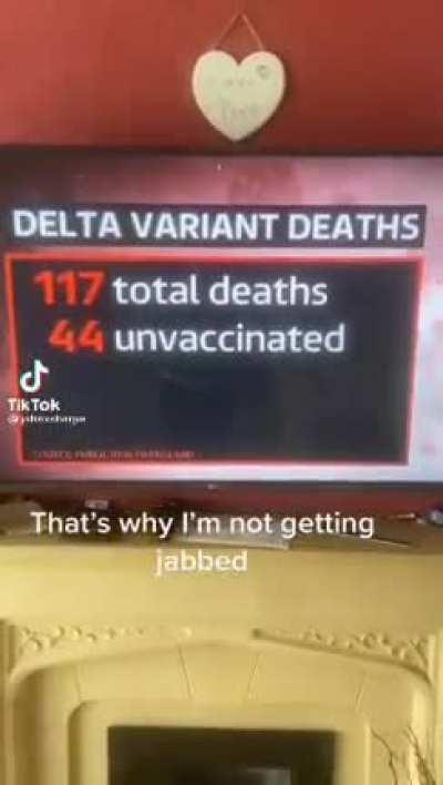 Hey everyone, just get a shot and your chances of surviving the Covid Delta variant will decrease.