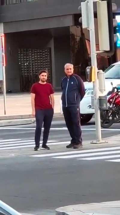 Former COAS standing like a clown