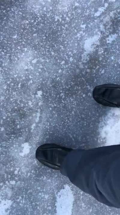Are we doing ice walking videos now?