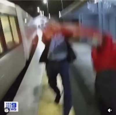 Had to share this ruthless blast to the rail workers face