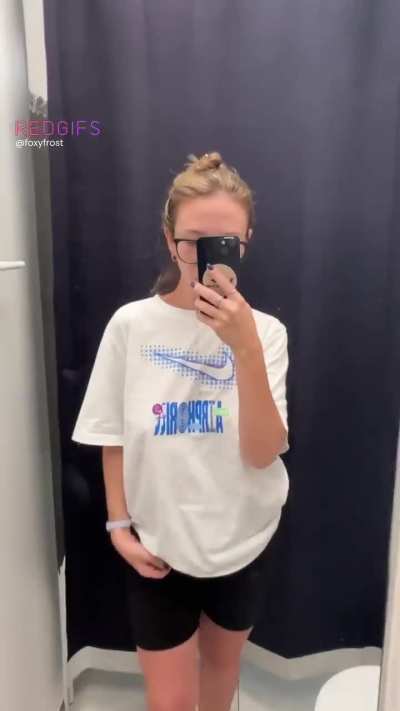 Quick flash of my natural boobs