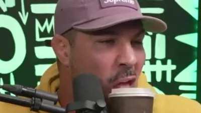 Braindead has a malfunction while trying to drink his cawlfee