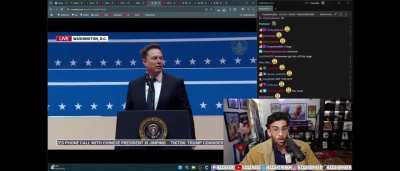 Elon Musk preforming the nazi salute otherwise known as the 