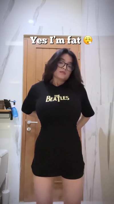 Always having to wear oversized shirts because your boobs are too big