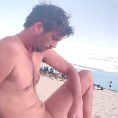 Me only one naked…woman sitting next to me took a sneaky video of my naked self