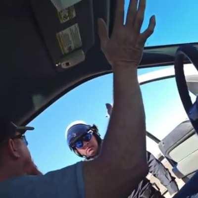 Houston PD Cop Threatens To Kill Driver Over A Traffic Violation. Cops in Texas only can kill drivers not shooters at mass shootings. remember Buffalo? Cops stop out of the building