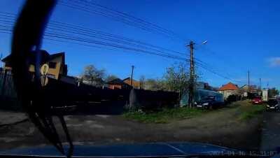 Got spun by a lorry on my way to work on Wednesday morning.