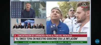 Novaresio domó a Pablo Moyano por decir en nuestro Gobierno no se perdieron los salarios...