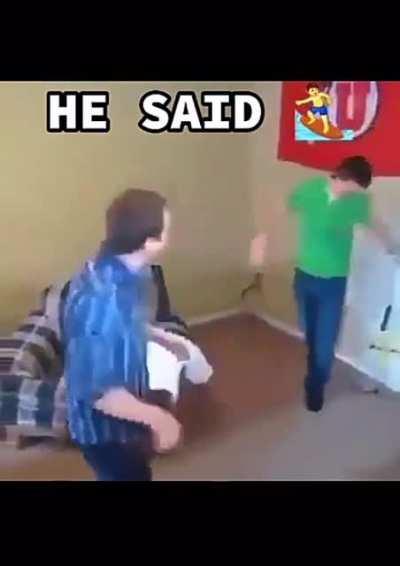 Bro use them as a surfboard down the stairs😂😂