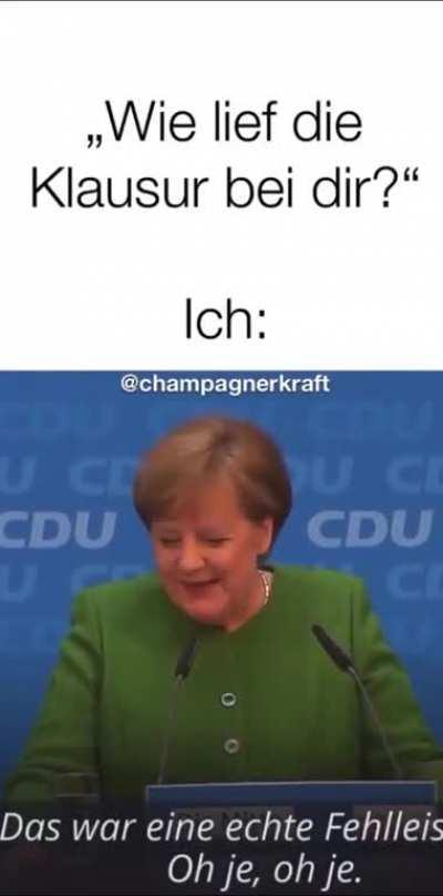 Wenn mich meine Mama nach der Prüfung fragt