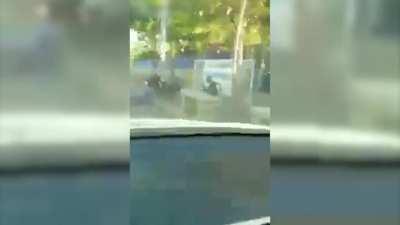 Magician Tries To Show Trick, Gets Hit By Motorcycle