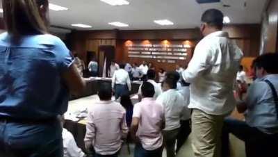 Unexpected council makes an entrance